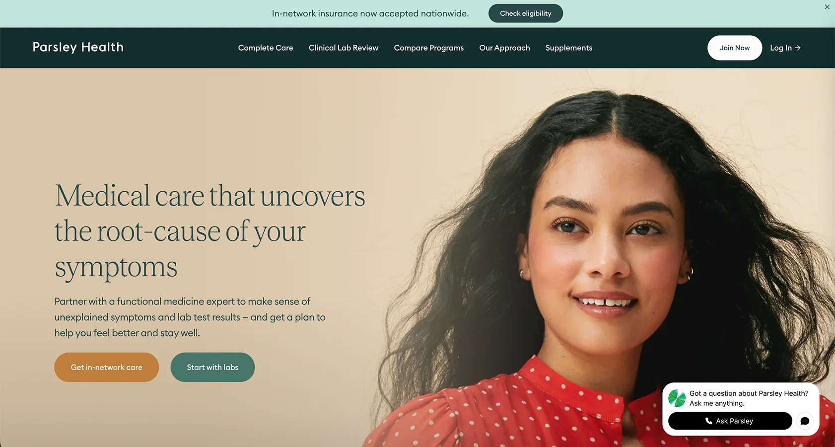 ParsleyHealthHeader
